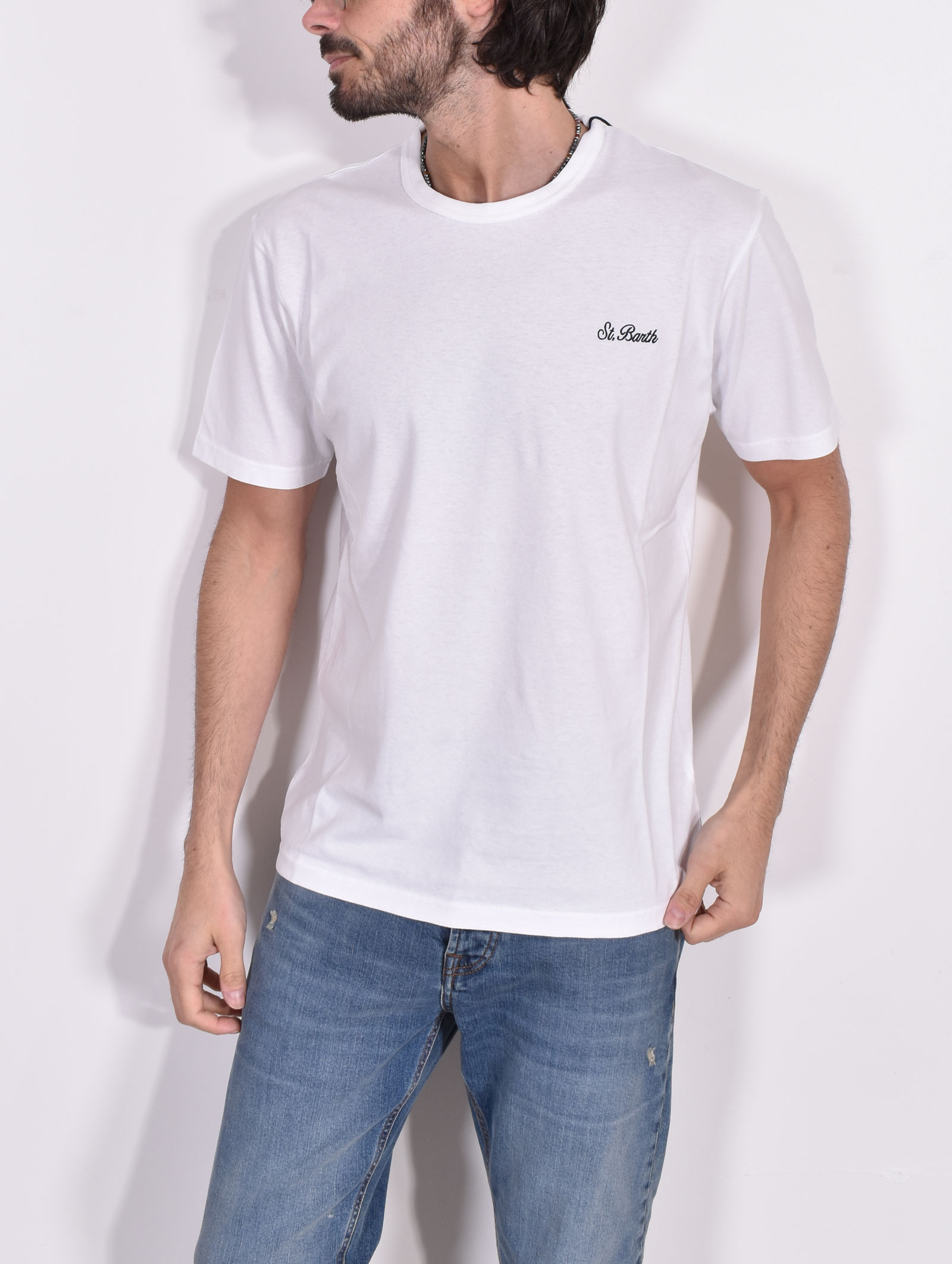 Mc2 Saint Barth Dover white logo t-shirt - MC2 SAINT BARTH
